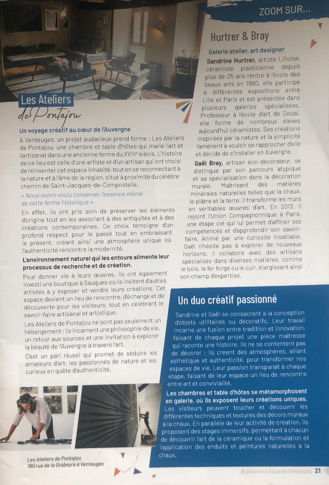 Chambres Et Tables D'Hotes - Les Ateliers De Pontajou - Pelerin Navette Gratuite A Saugues Venteuges Екстер'єр фото